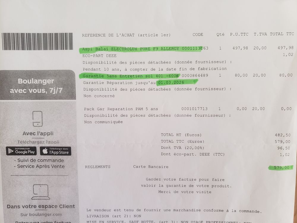 accessoires aspirateur Electrolux PURE F9
100 Villeneuve-de-la-Raho (66)