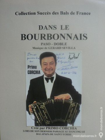 Accord&eacute;on: DANS LE BOURBONNAIS cr&eacute;ation P. CORCHIA Instruments de musique