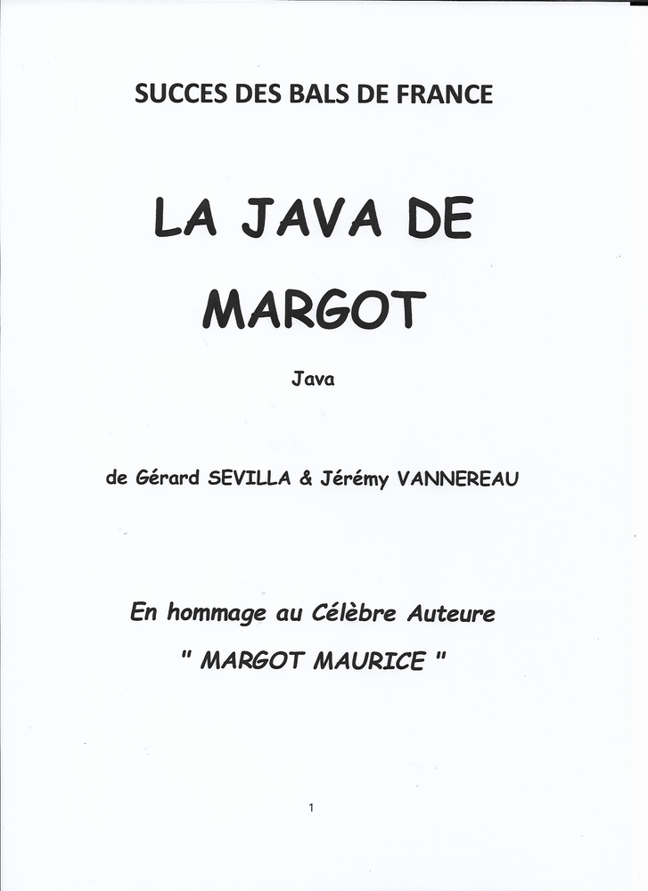 ACCORDEON: LA JAVA DE MARGOT Instruments de musique