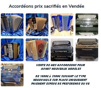  Accord�ons � des prix sacrifi�s, suite renouvellement 0 La Roche-sur-Yon (85)