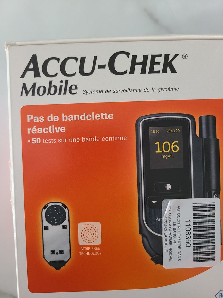 Accu-Chek Mobile Lecteur De Glyc�mie 40 Hem (59)