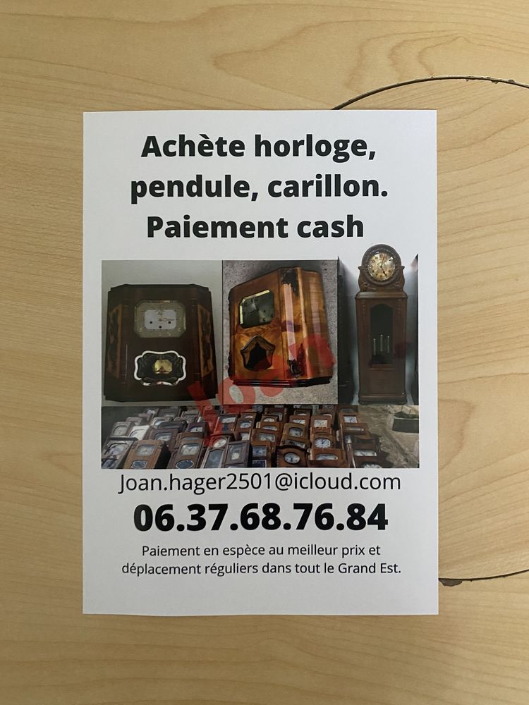 Ach�te horloge, carillon et pendule 100 Strasbourg (67)