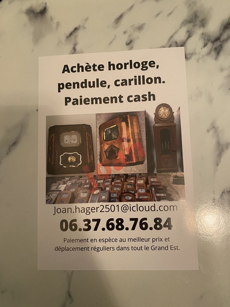 ACH�TE AU MEILLEUR PRIX HORLOGE CARILLON COMTOISE PENDULE 100 Mulhouse (68)