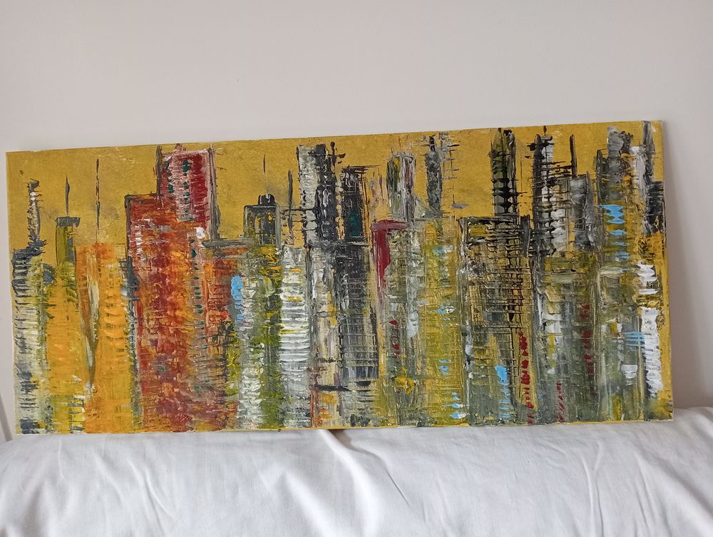 nu  acrylique 
et vue sur NEW YORK en ville 0644992479 180 Romans-sur-Is�re (26)