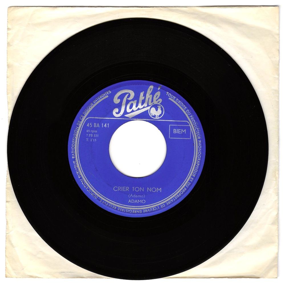 ADAMO -45t JUKE BOX Press.Belg-N'EST-CE-PAS MERVEILLEUX-1963 3 Roncq (59)