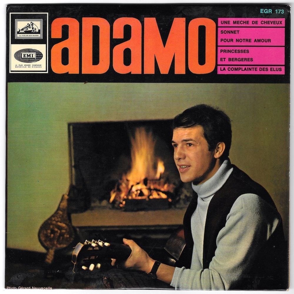 ADAMO - 45t EP Press. Belgique - UNE M�CHE DE CHEVEUX - 1966 3 Roncq (59)