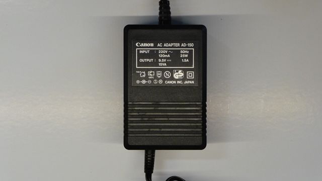 Adaptateur secteur CANON AD150 - 220v / 9,5 v - 1,5 A 15 Cellule (63)