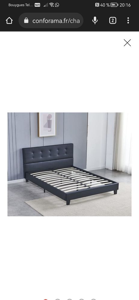 Lit adulte 50 Villeneuve-le-Roi (94)