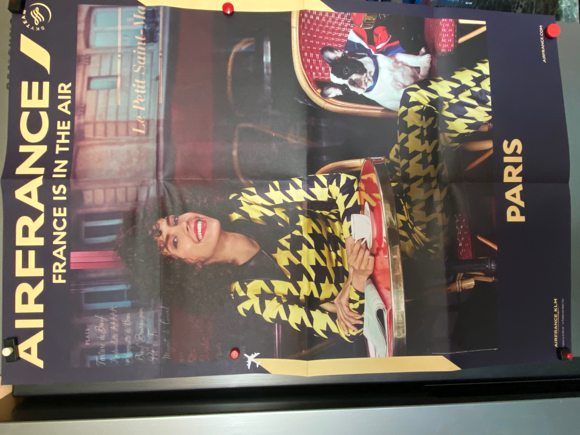 a�ronautique Air France affiche communication 6 Cr�teil (94)