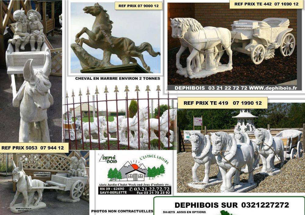 Affaire à faire ...Sujets en pierre, fontaines, statues, - Vases Médicis pour grand parc -  DEVIS GRATUIT  690 Arras (62)