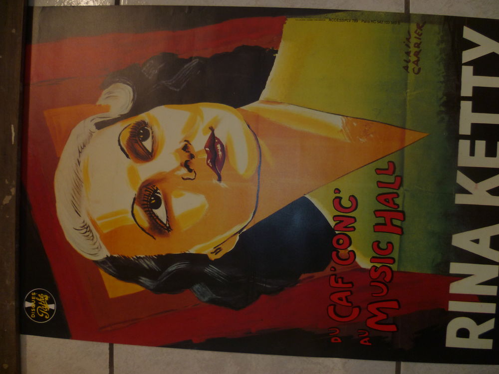 Affiche pub ancienne de Rina Ketty.ann�es 50-60. 35 Dinard (35)