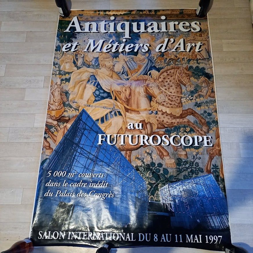 Affiche Antiquaires et m�tiers d'art, Futuroscope, 1997 20 Saumur (49)