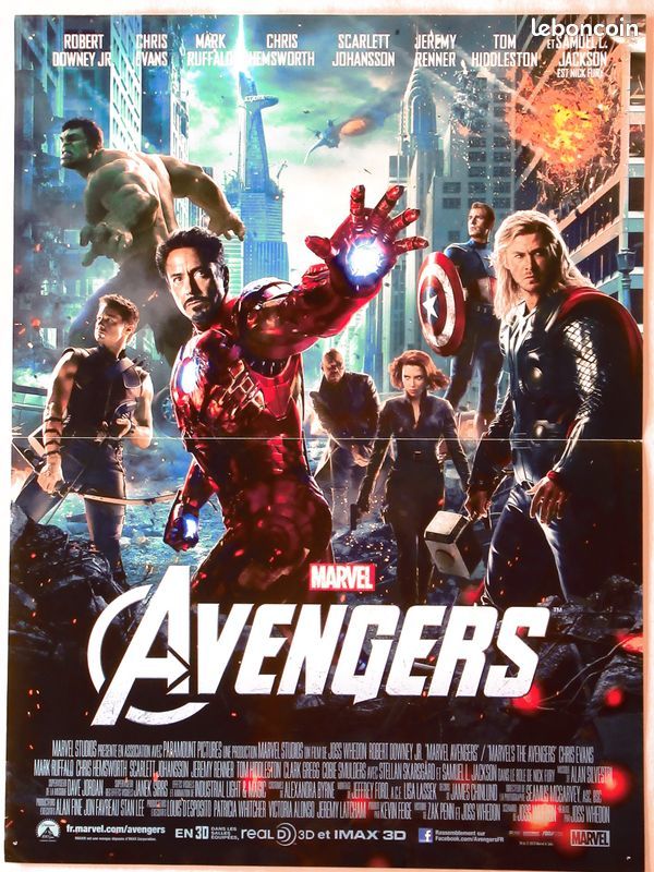 affiche de cin�ma AVENGERS 40x60 cm 12 Curtafond (01)