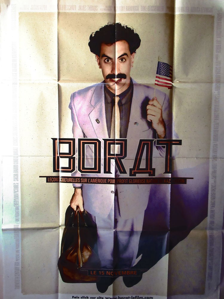Affiche de cin�ma BORAT 120x160 cm 9 Curtafond (01)