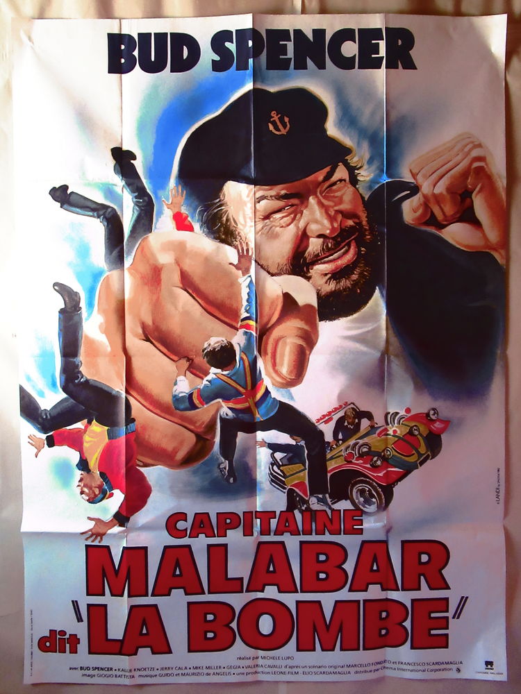 affiche de cin�ma CAPITAINE MALABAR DIT LA BOMBE 14 Curtafond (01)