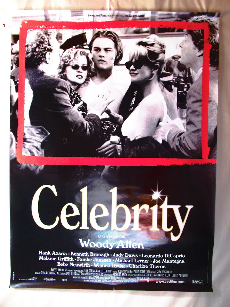 Affiche de cin�ma CELEBRITY Woody Allen 120x160 cm roul�e 16 Curtafond (01)