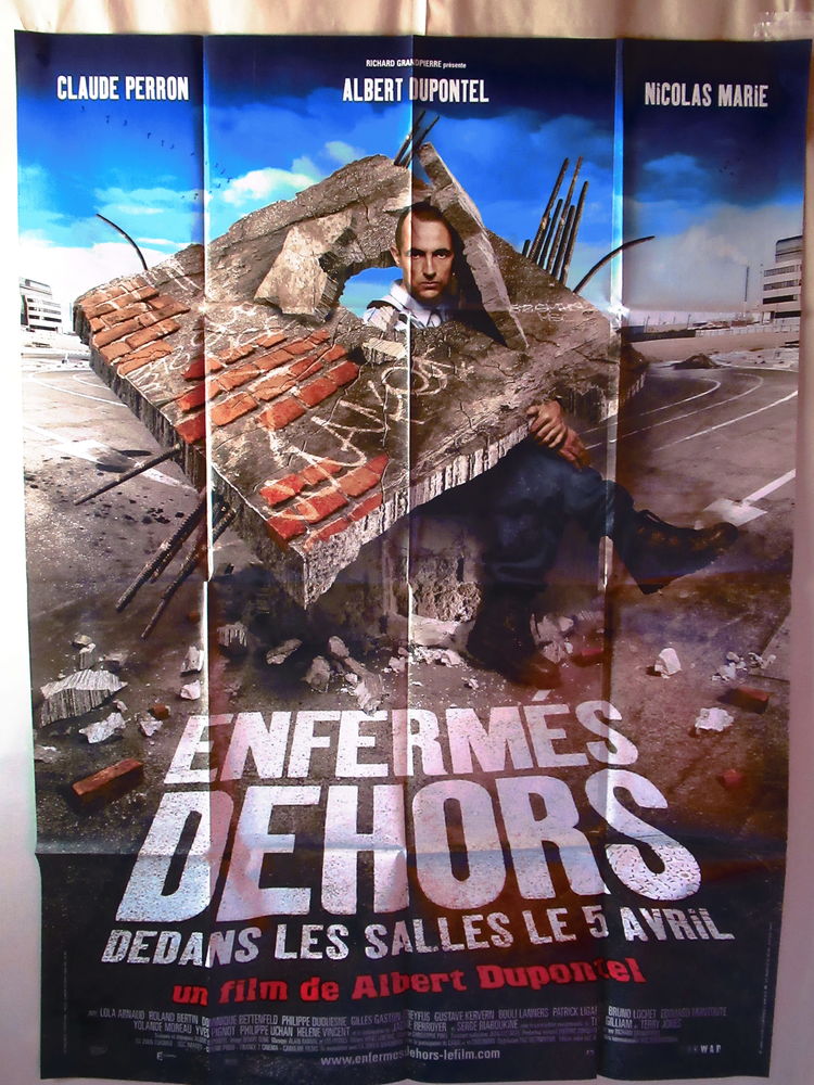 affiche de cin�ma  ENFERME DEHORS  Dupontel 12 Curtafond (01)