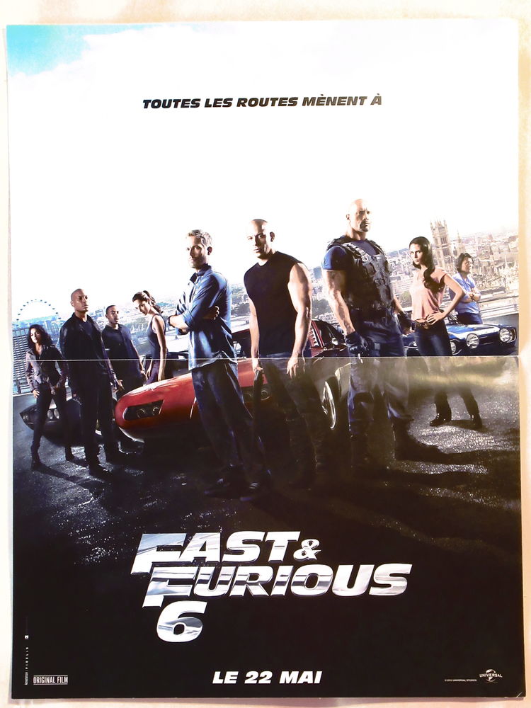 affiche de cin�ma FAST AND FURIOUS 6 11 Curtafond (01)