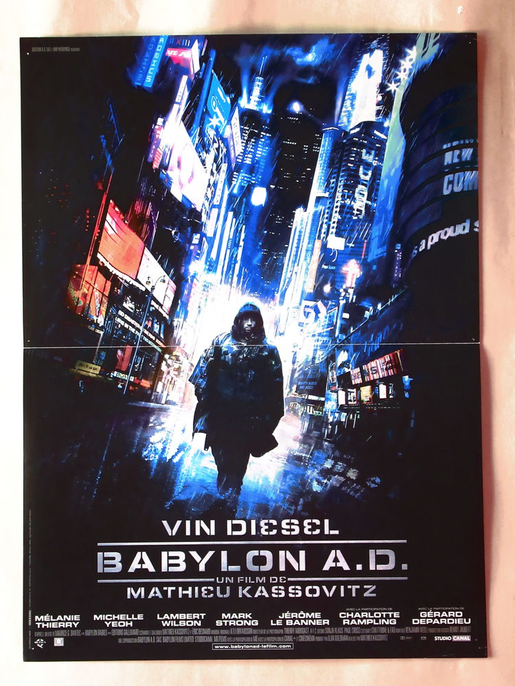 Affiche de cin�ma du film Babylon A.D 40cm x 60cm 7 Curtafond (01)