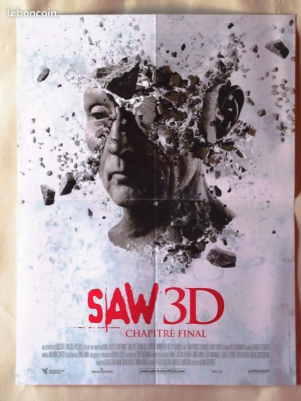 affiche de cin�ma horreur  SAW  3d 40x60 cm 11 Curtafond (01)