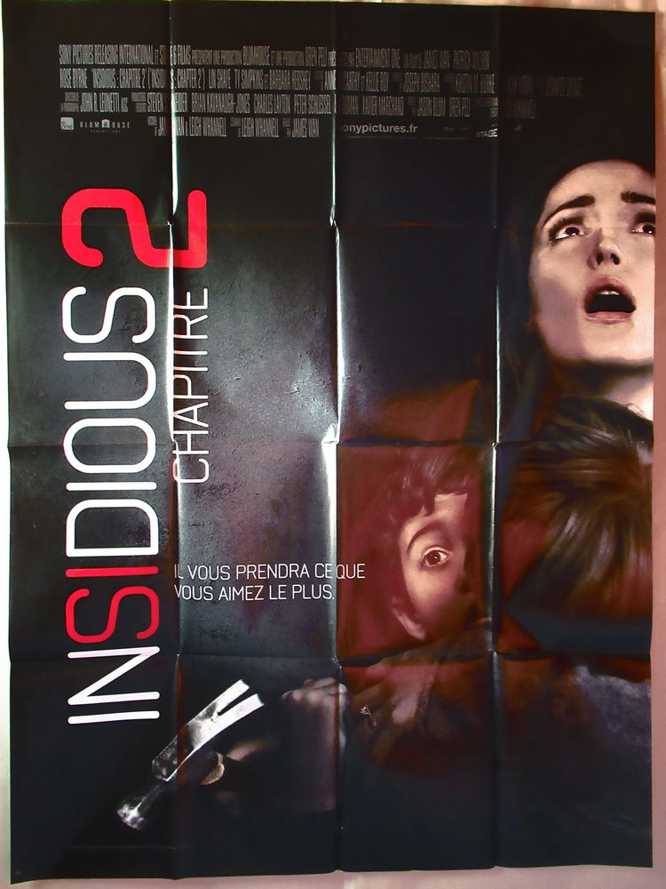 Affiche de cin�ma INSIDIOUS CHAPITRE 2 120x160 cm pli�e 12 Curtafond (01)