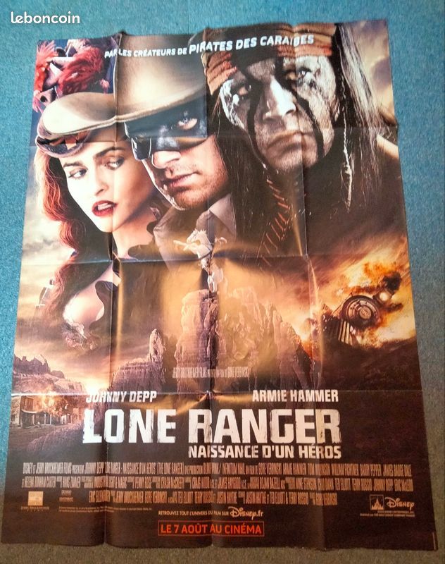 Affiche de cin�ma original  LONE RANGER  120x160 cm 14 Curtafond (01)