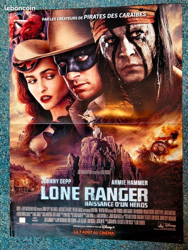 Affiche de cin�ma original LONE RANGER 40x60 cm 8 Curtafond (01)