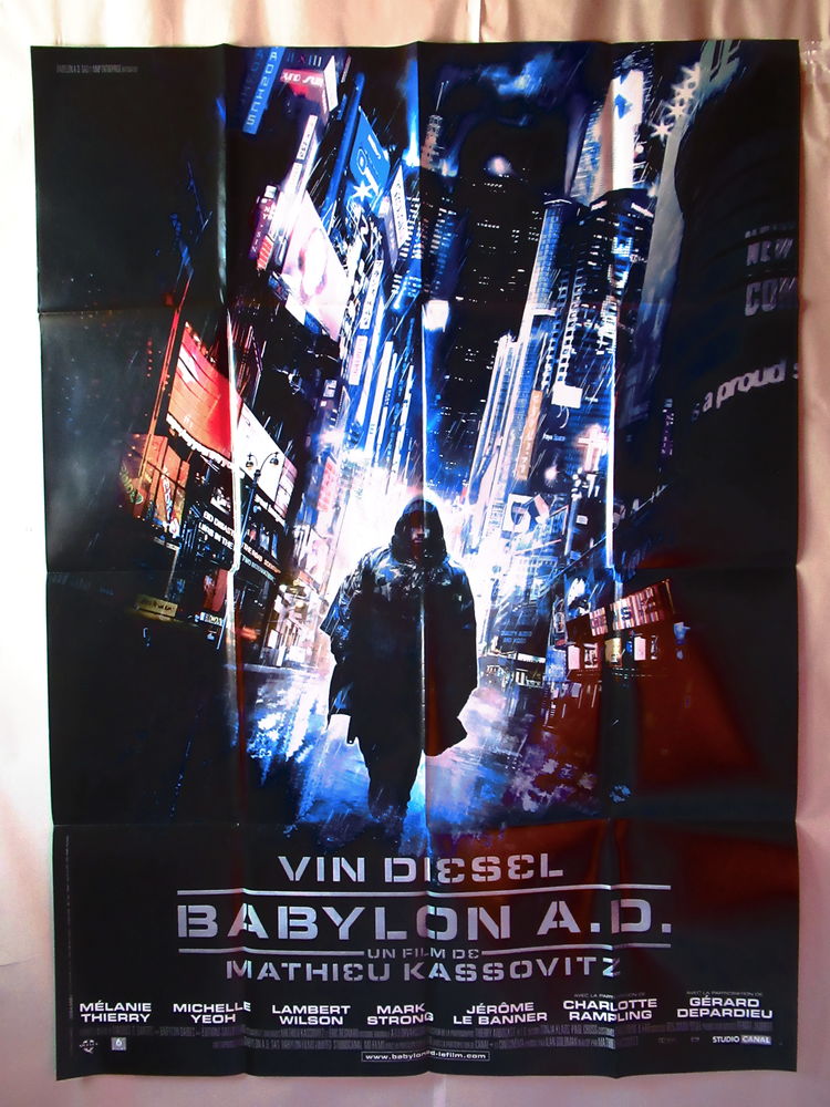 Affiche de cin�ma originale  BABYLONE AD  120x160 cm 15 Curtafond (01)