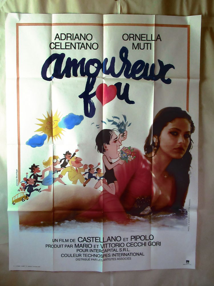affiche de cin�ma originale AMOUR FOU 25 Curtafond (01)