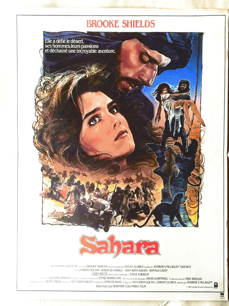 Affiche de cin�ma originale SAHARA 40x60 cm pli�e 8 Curtafond (01)