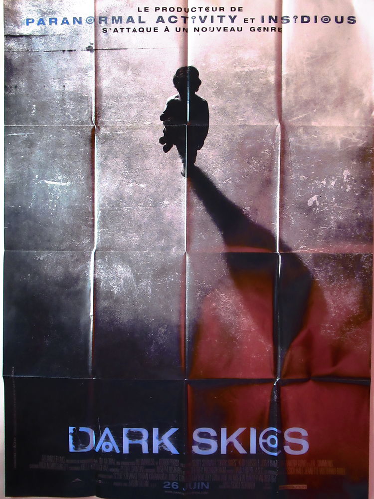 Affiche de cin�ma originale film DARK SKIES 120x160 cm pli�e 12 Curtafond (01)