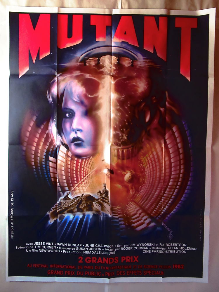 Affiche de cin�ma originale MUTANT 40x60 cm pli�e1982 16 Curtafond (01)