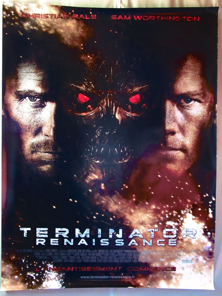 Affiche de cin�ma originale TERMINATOR RENAISSANCE 120x160 18 Curtafond (01)