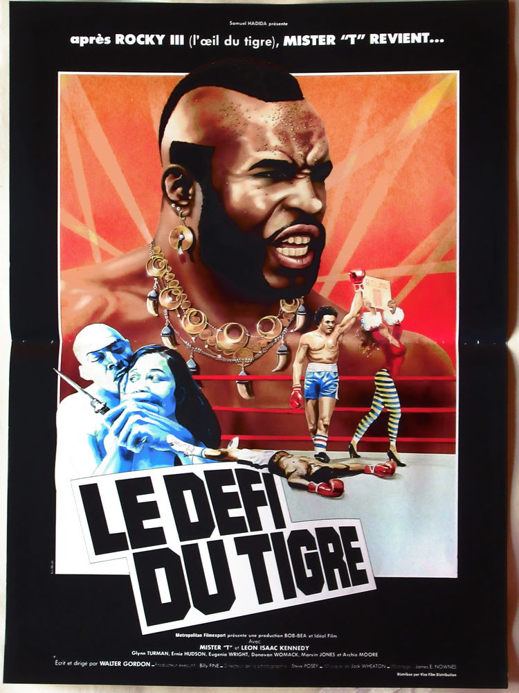 Affiche de cin�ma originale LE DEFI DI TIGRE 40x60 cm pli�e 7 Curtafond (01)