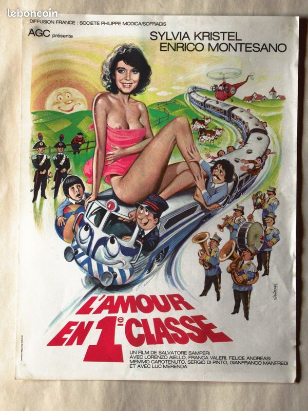 Affiche cin�ma originale  L'amour en premi�re classe 30x40cm 14 Curtafond (01)