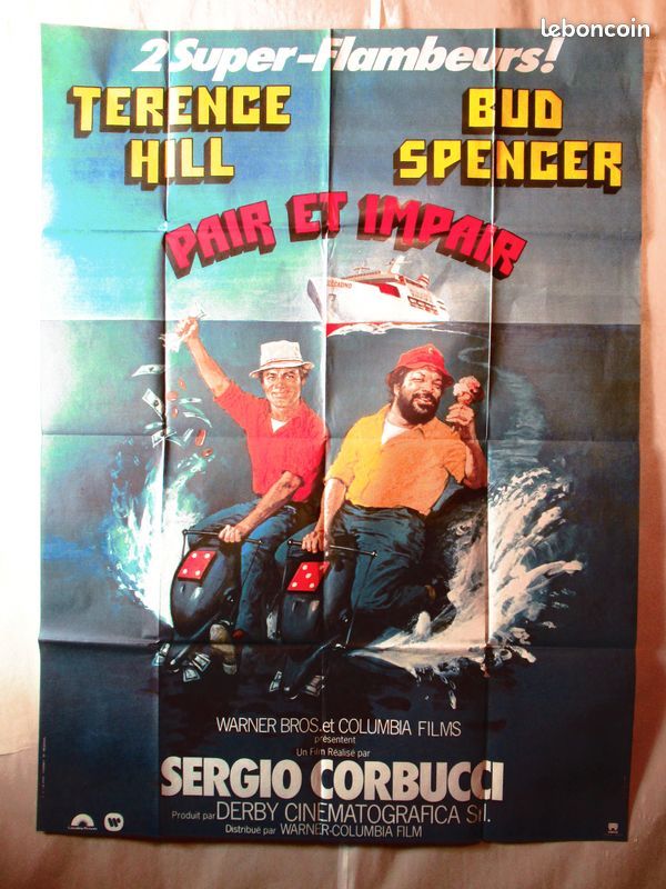 Affiche de cin�ma originale PAIR ET IMPAIR 120x160 cm 22 Curtafond (01)