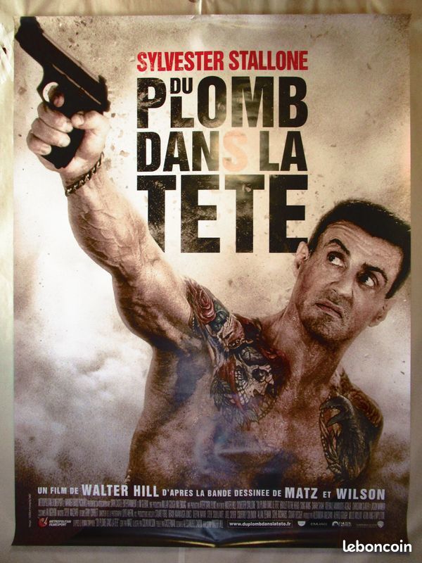 Affiche de cin�ma originale DU PLOMB DANS LA TETE 120x160 cm 22 Curtafond (01)