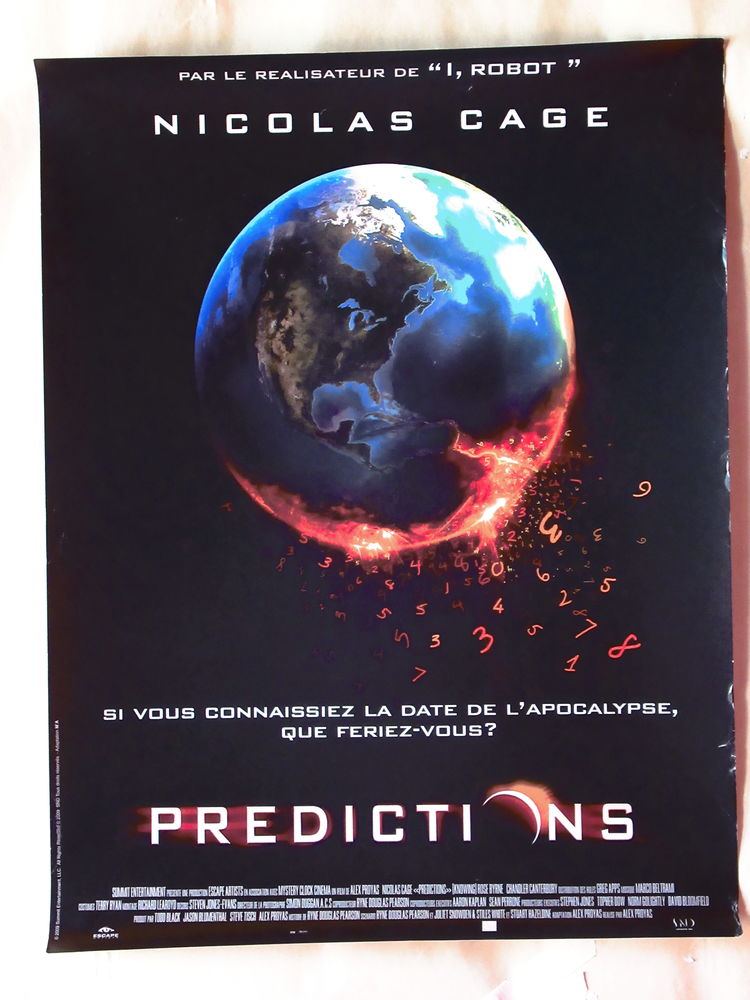 Affiche de cin�ma PREDICTION 40x60 cm roul�e 8 Curtafond (01)