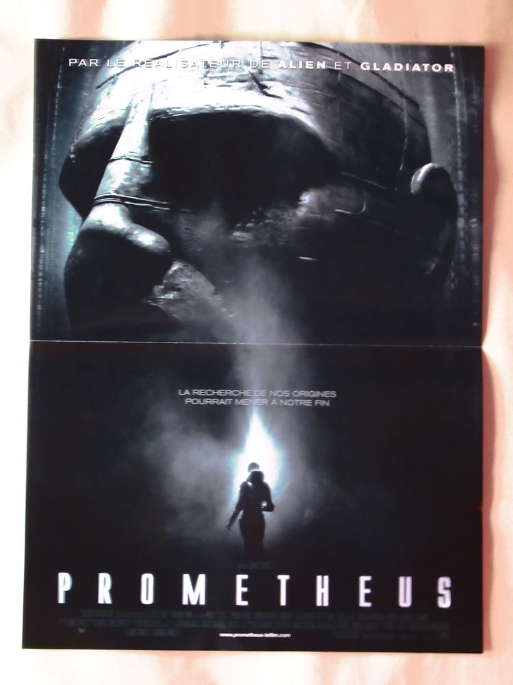 Affiche de cin�ma PROMETHEUS 40x60 cm pli�e 11 Curtafond (01)