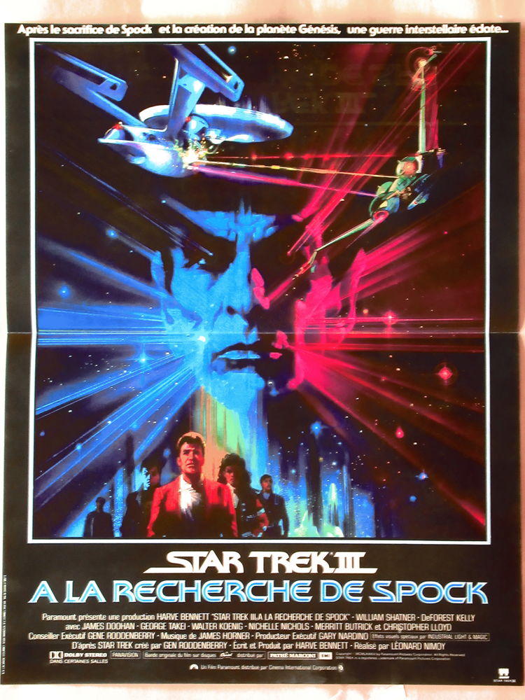 affiche de cin�ma STAR TREK 3, 40X60 CM 16 Curtafond (01)