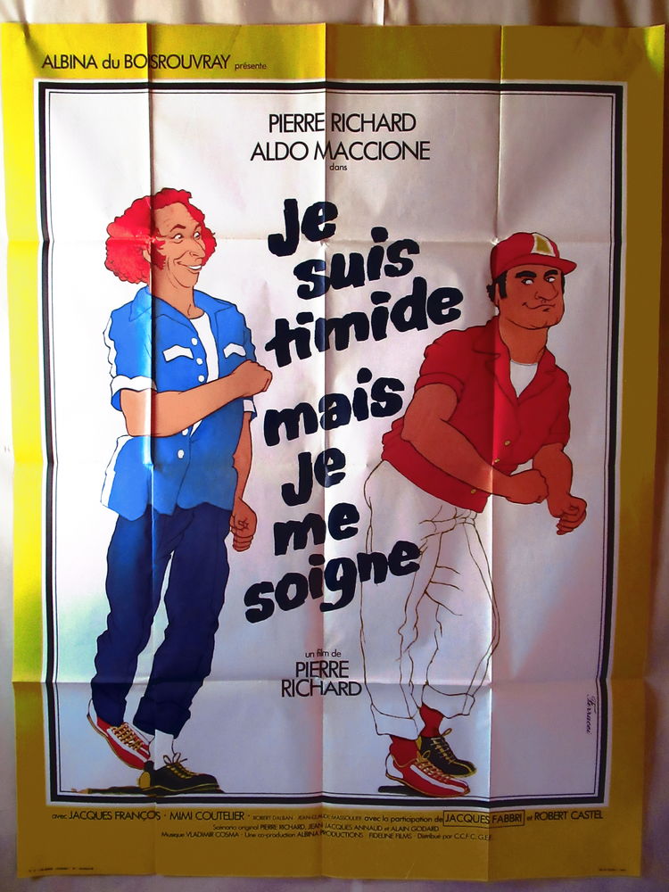 Affiche de cin�ma   JE SUIS TIMIDE MAIS JE ME SOIGNE  12 Curtafond (01)