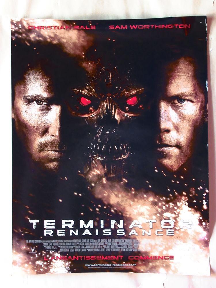 Affiche de cin�ma TERMINATOR RENAISSANCE 40x60 cm roul�e 8 Curtafond (01)