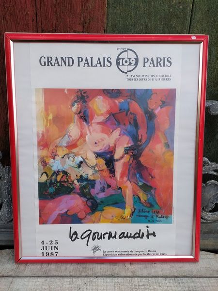 Affiche Exposition La Gourmandise A. LE MORE Paris 1987
70 Loches (37)