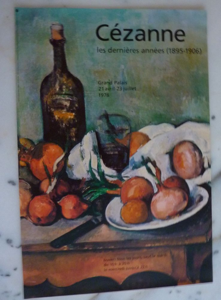 Affiche exposition peinture C�zanne au Grand Palais 1978 10 Orsay (91)