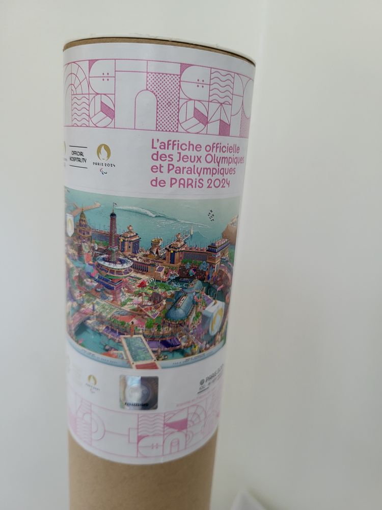 Affiche jeux olympiques et paralympiques 180 Enghien-les-Bains (95)