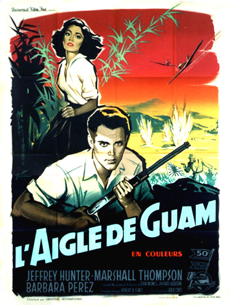 Affiche originale cin�ma de 1962 du film  L'Aigle de Guam  45 Antrain (35)