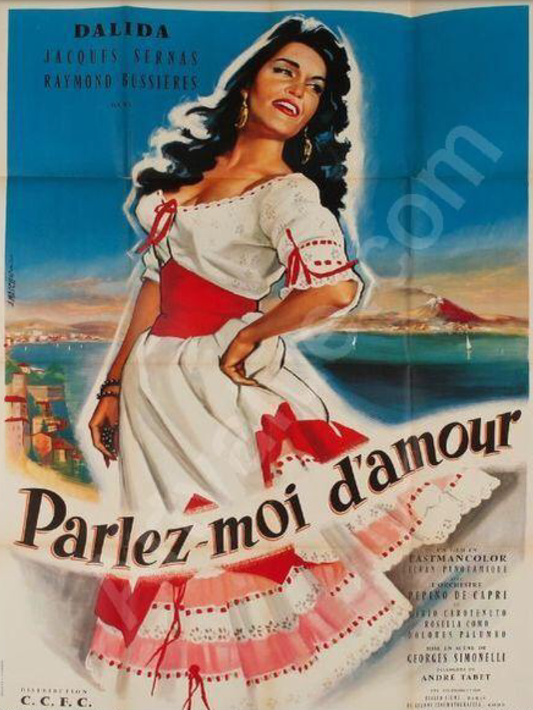 Affiche originale G�ante PARLEZ MOI D'AMOUR DALIDA 250 Nimes (30)