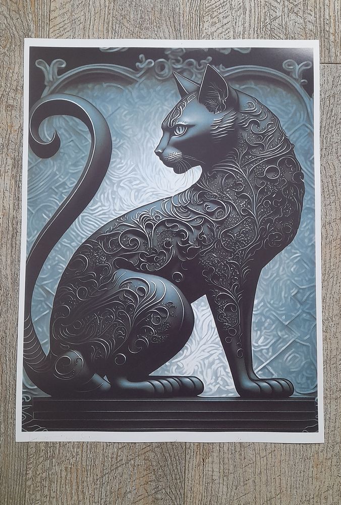 affiche poster - chat - art 8 Saint-Georges-de-Didonne (17)