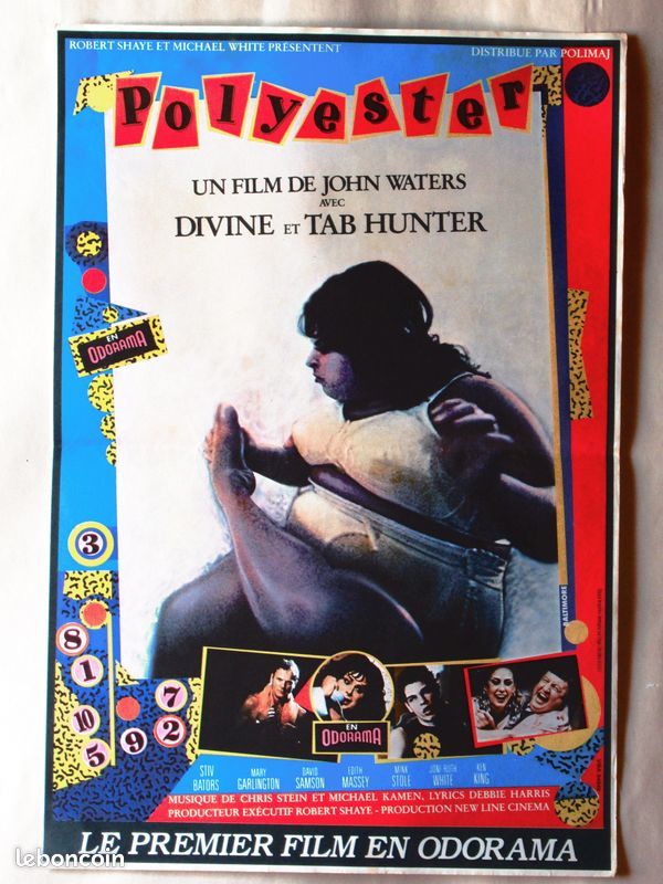 Affiche RARE de cin�ma vintage collection  POLYESTER  40x60 36 Curtafond (01)