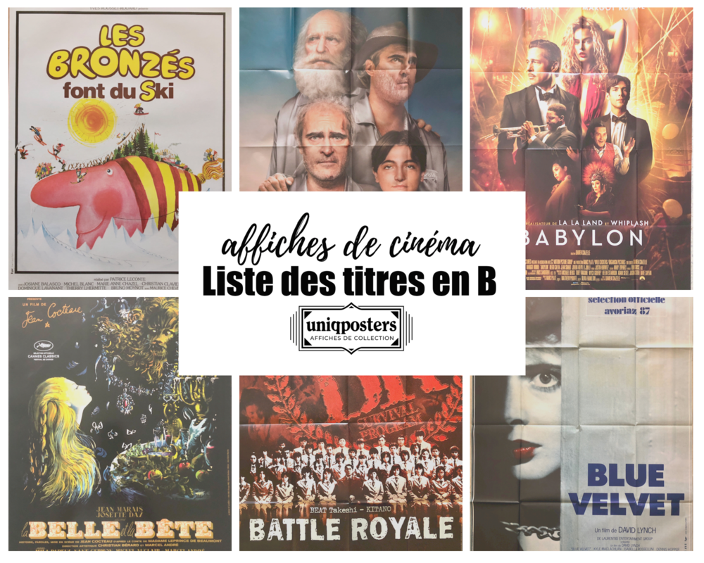 Affiches originales de cin�ma : Films en B (partie 1) 0 Montpellier (34)